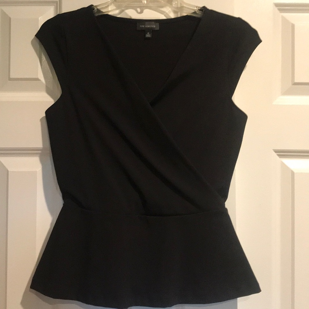 XS Black Peplum top